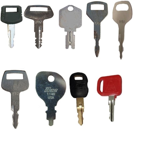 Aic Replacement Parts 12 Keys - Heavy Construction Equipment Key Set R45361-12HEAVYKEYSET